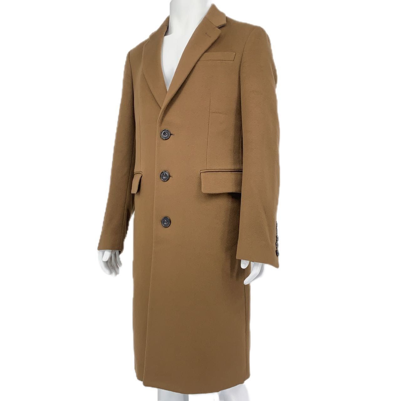 美品 BURBERRY バーバリー ロング コート チェスターコート ブラウン 