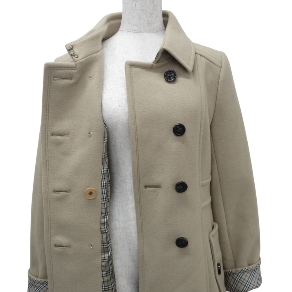 美品 バーバリー ブルーレーベル ロングコート ベージュ