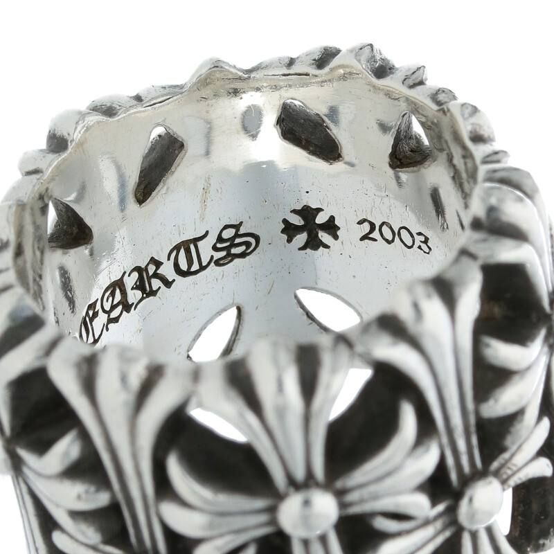 クロムハーツ CEMETERY/セメタリークロス シルバーリング メンズ 18号