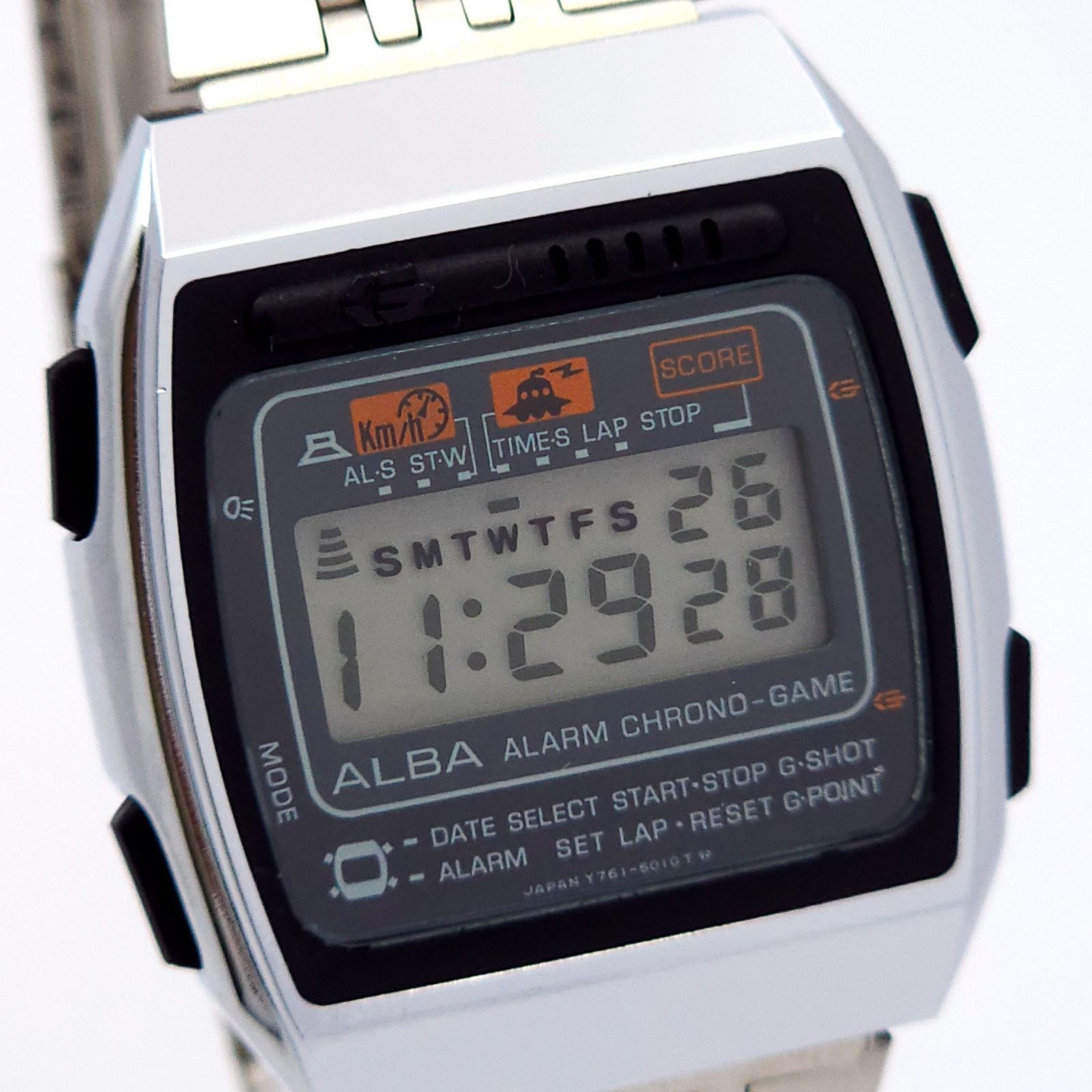 ☆美品 レア SEIKO セイコー アルバ アラームクロノゲーム Y761-5010