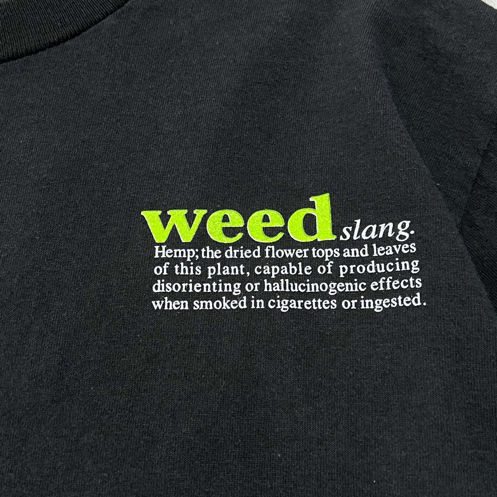【大人気‼️】大麻×スラング×weed ×slang ×Tシャツ ユニークプリント 大麻 スラング weed slang drag 半袖Tシャツ