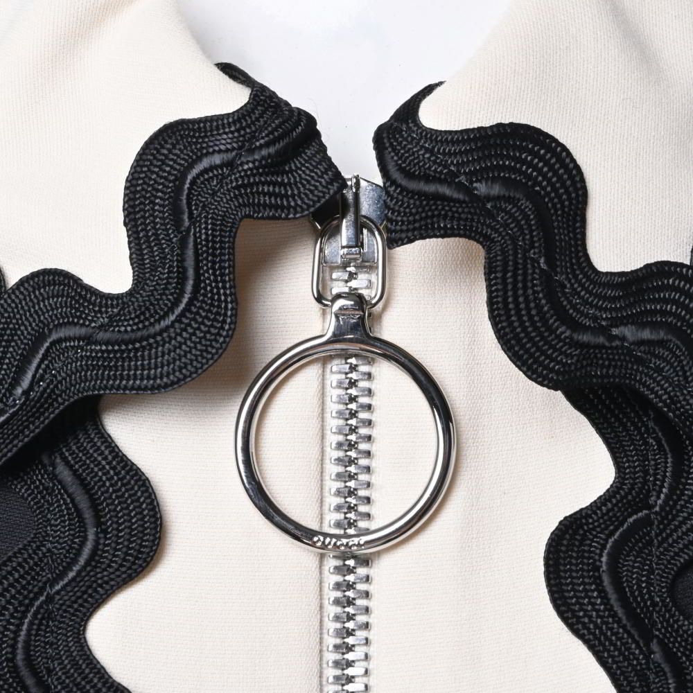 GUCCI シルク混 フリル ジップ ワンピース - メルカリ
