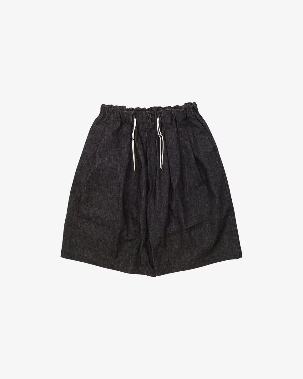 sillage デニムウォッシュブラック ショートパンツ sillage デニムウォッシュブラック ショートパンツ
