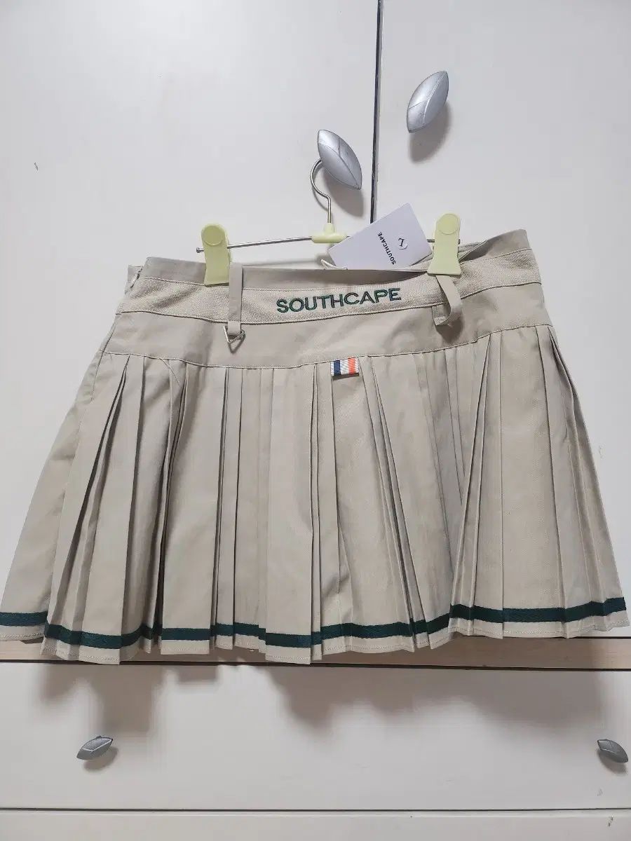 SOUTH CAPE GOLF ベージュ プリーツ スカート