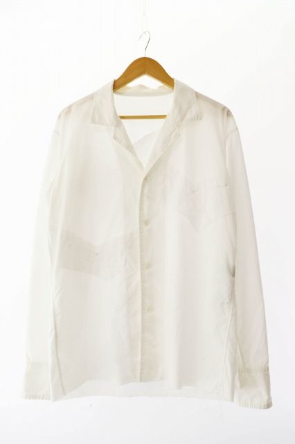 ベッドフォード BED J.W. FORD ×sulvam サルバム カットオフ加工 長袖シャツ 0 白 ホワイト ブランド古着ベクトル ● 250623