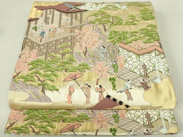 美品 豪華な金糸使い 袋帯 平安京絵図 美品 豪華な金糸使い 袋帯 平安京絵図 袋帯 | 着物スタイルズショップ
