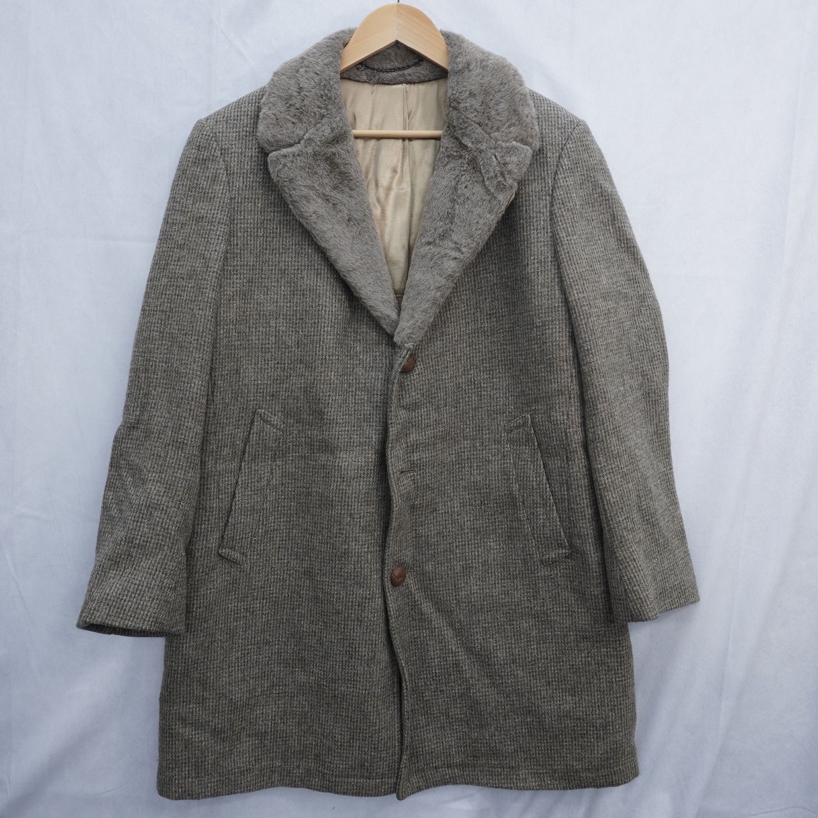 50s〜60s ビンテージ ギャングコート 古着 ウールコート 60s ヴィンテージ ギャングコート - メルカリ