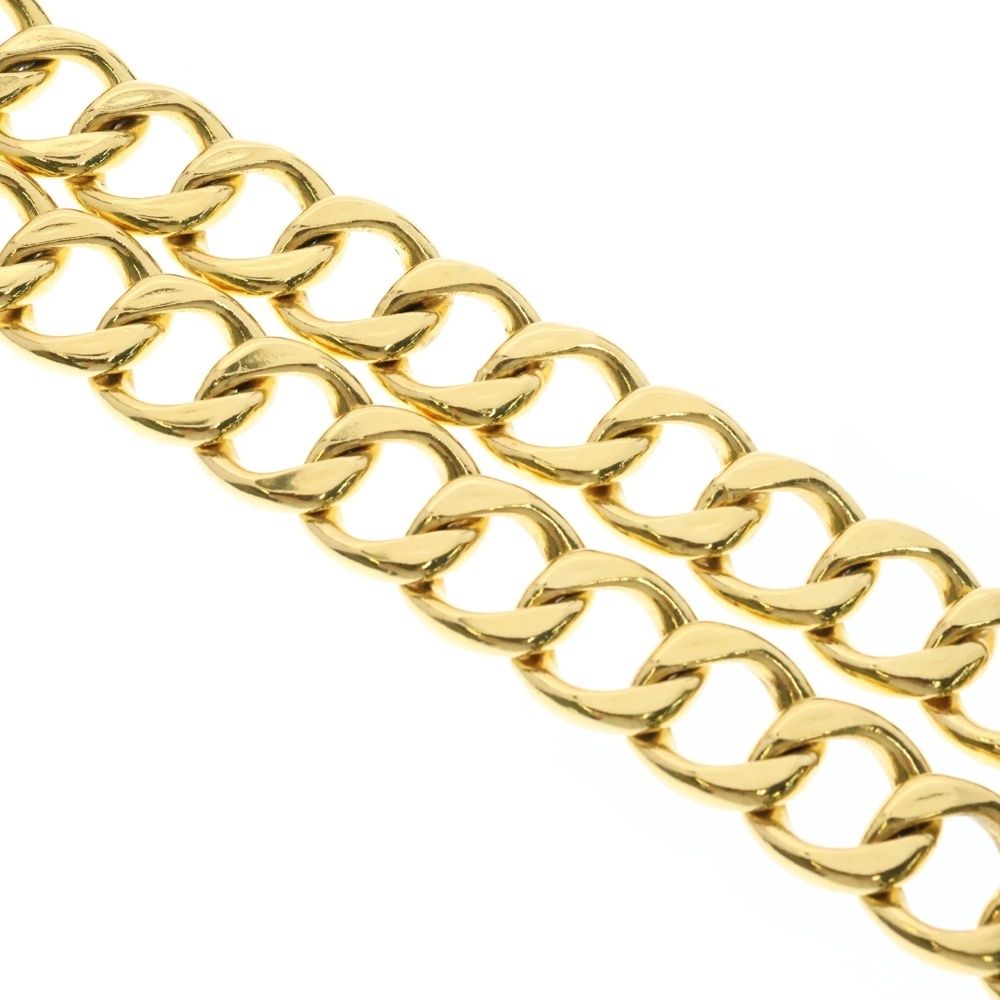CHANEL  ベルト　ココマーク　カンボンライン レザー　ゴールドチェーン CHANEL - CHANEL(シャネル) ベルト - ゴールド×レッド チェーン