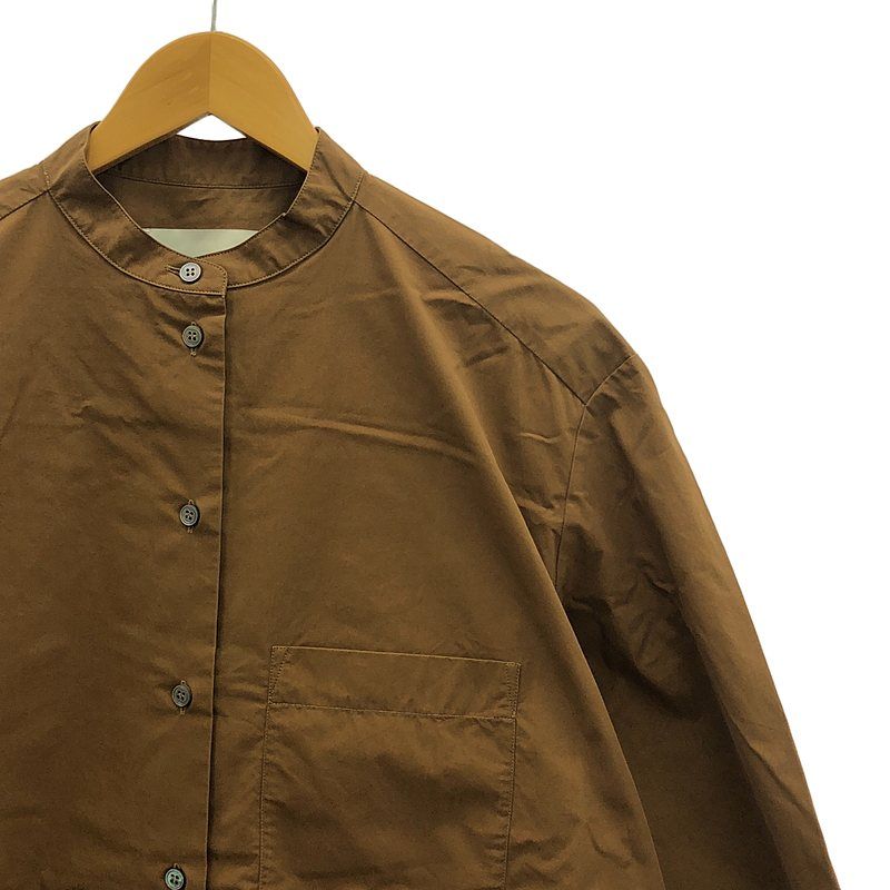 Studio Nicholson / スタジオニコルソン | 2022SS | LUCAS COTTON SHORT SLEEVE VOLUME SHIRT ルーカス コットン シャツ | 0 | HAZELNUT / ヘーゼルナッツ | レディース Studio Nicholson / スタジオニコルソン | 2022SS | LUCAS COTTON