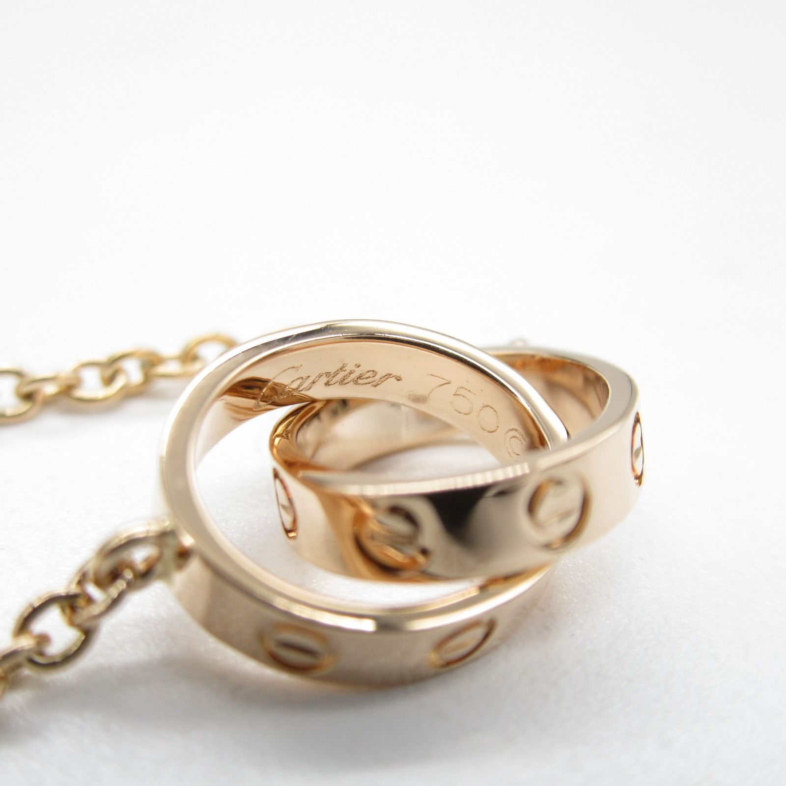 超美品】Cartier カルティエ ベビーラブブレス ブレスレット K18WG 750