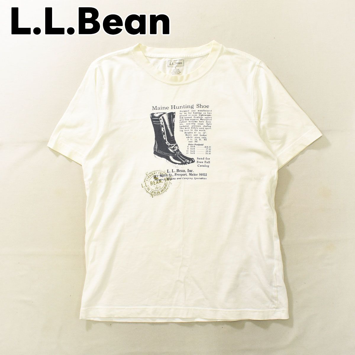 希少デザイン】 古着 エルエルビーン L.L.Bean 半袖 ビーンブーツ