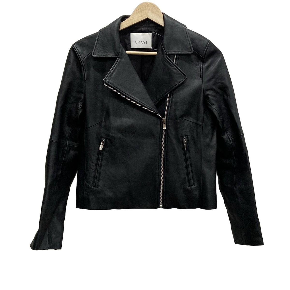 ANAYI ラムレザー ライダース ジャケット 38 ANAYI ラムレザージャケット 38 ANAYI レザージャケット ライダース