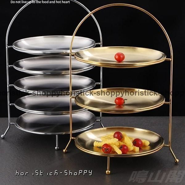 CHABATREE 定価9,900円✨(税込)木製ケーキスタンドL直径約28cm