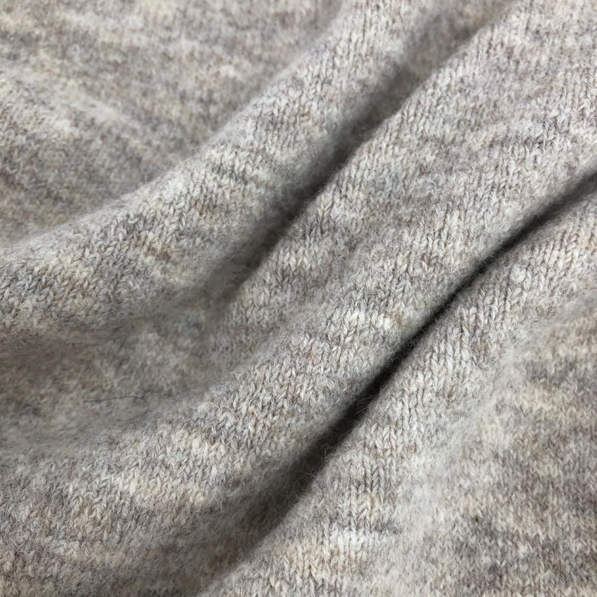 BEARDSLEY ビアズリー 裾レース ニット サイズ:F ベージュ