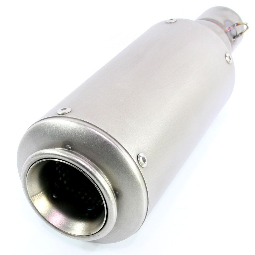 汎用 GPショートサイレンサー φ50.8 50.8mm 缶型 チタンカラー