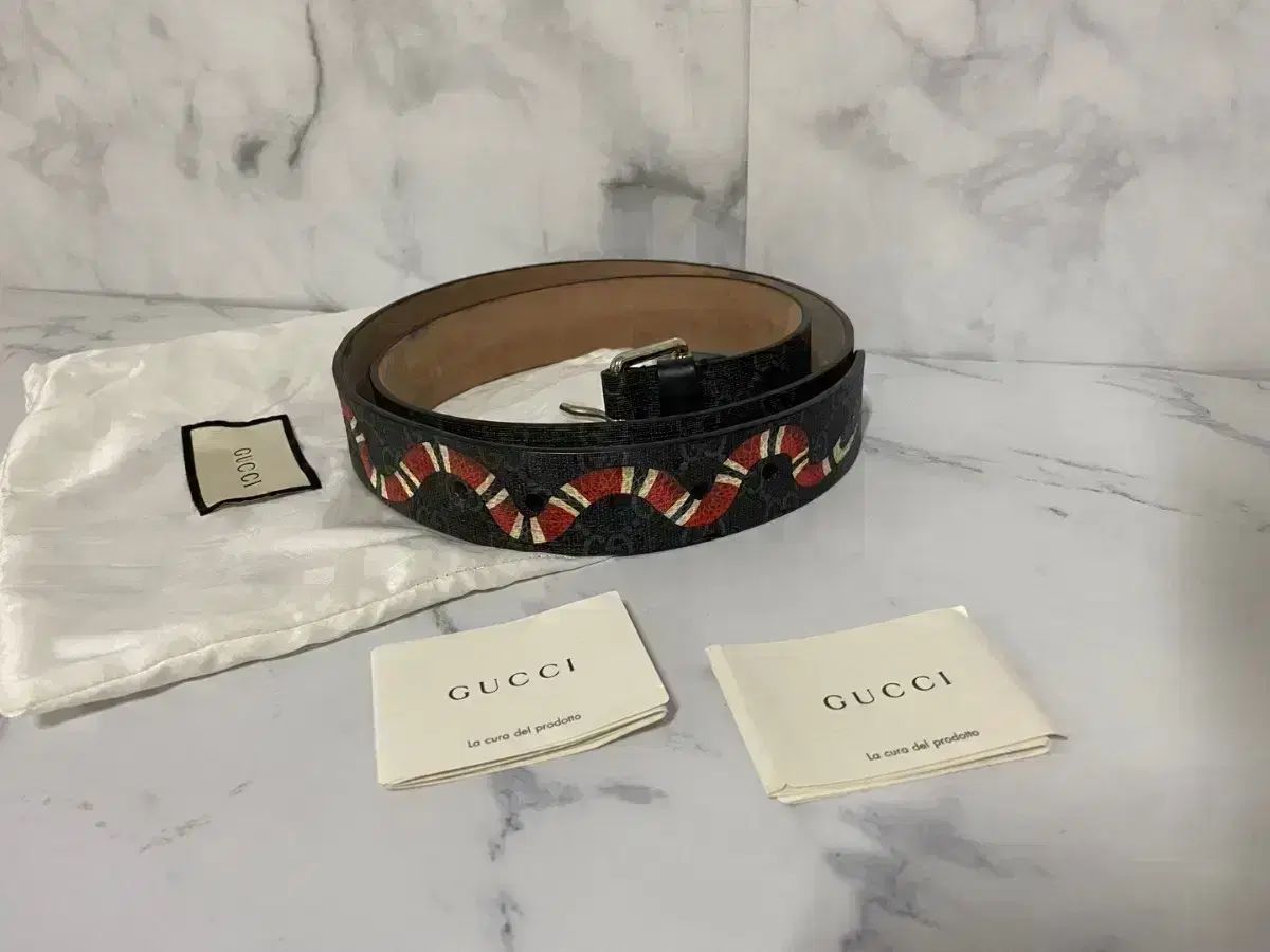 GUCCI(グッチ) Supreme(シュプリーム) キングスネーク ベルト 44 インチ