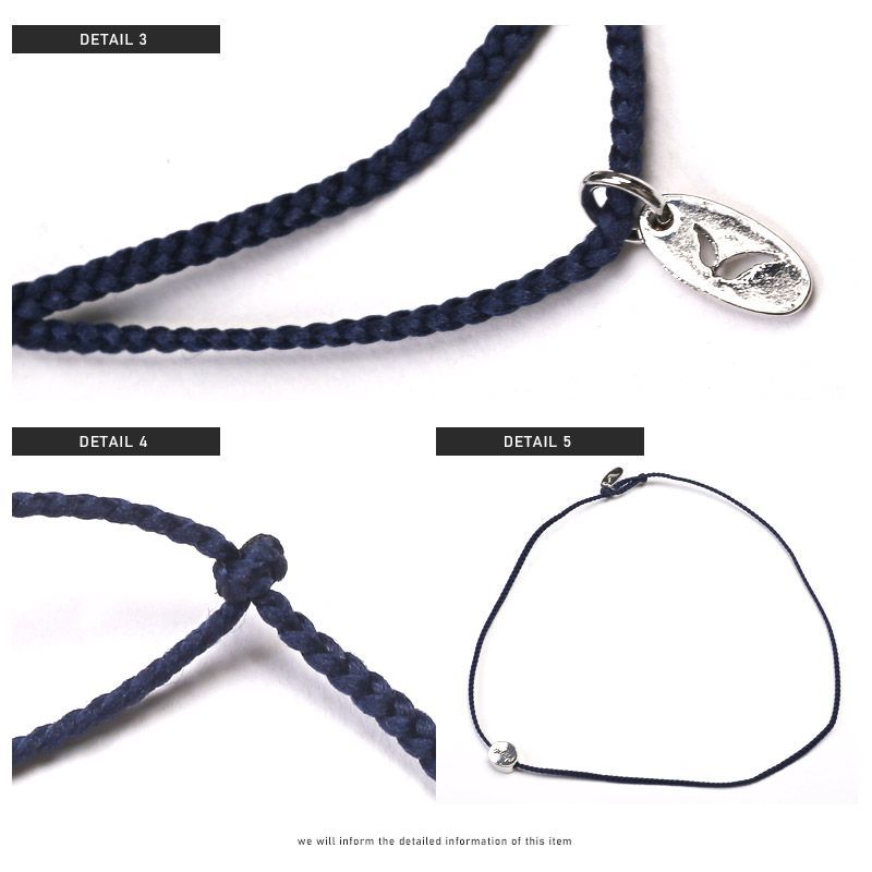 アンクレット メンズ ロゴ【ロゴラウンドモチーフアンクレット