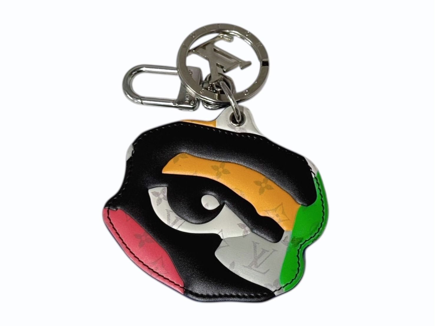 LOUIS VUITTON ルイヴィトン KidSuper キッドスーパー LVポートレート キーチャーム キーホルダー M01402 マルチカラー レザー 4b006162
