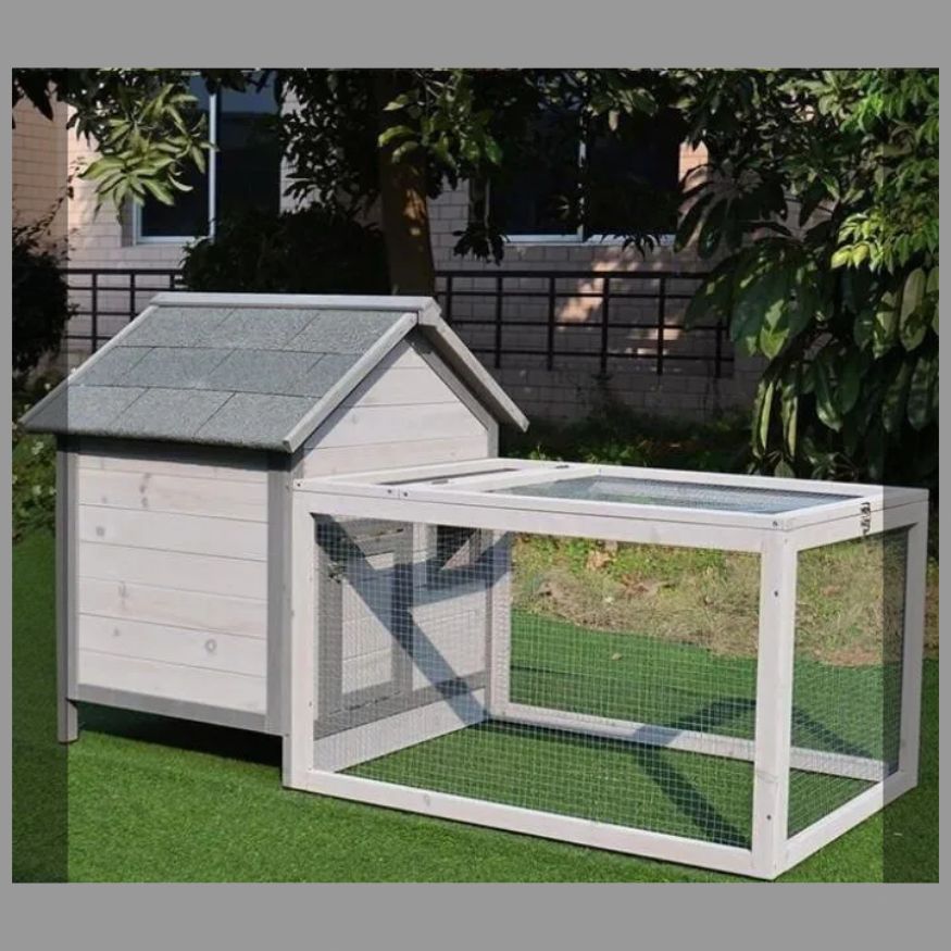 ◆ウサギ ペット別荘ハウス 木製 ニワトリ小屋 飼育 アヒル 鳥かご キャットハウス 屋外養殖 庭用 通気性 掃除しやすい