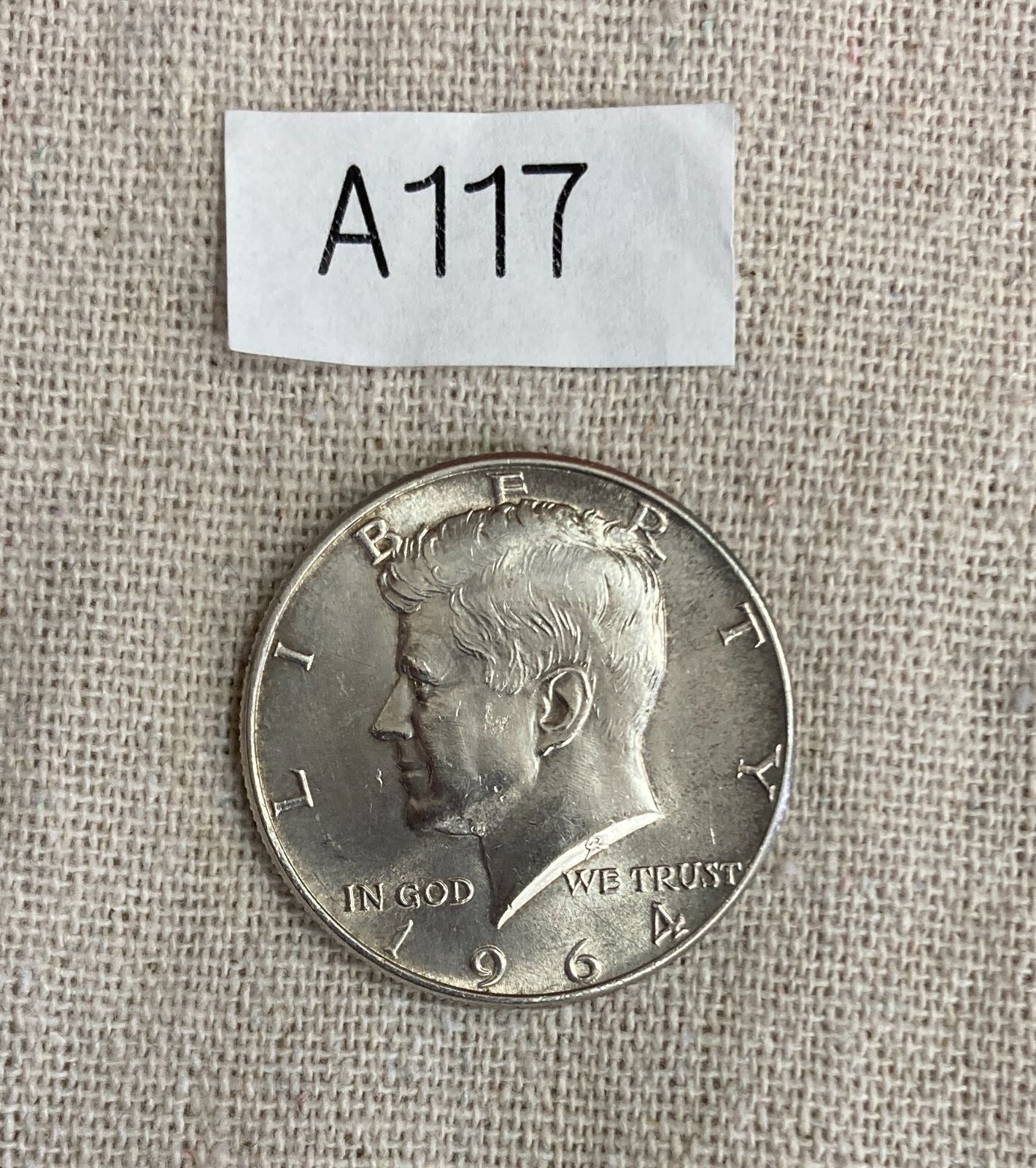 銀貨 1964 年 アメリカ ケネディ ハーフダラー コイン 美品