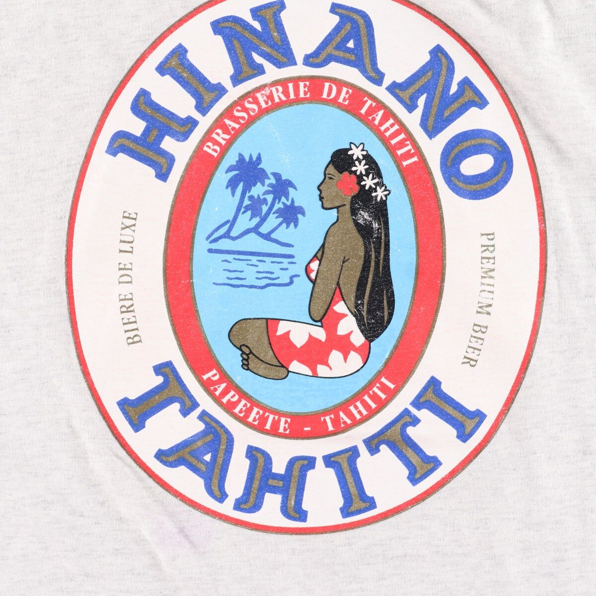 古着 ヒナノタヒチ HINANO TAHITI プリントTシャツ メンズXXL