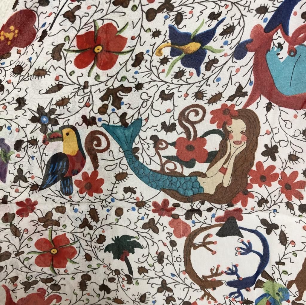 TSUMORI CHISATO シルク ブラウス チュニック　ツモリチサト TSUMORI CHISATO ツモリチサト マーメイド フラワー シルク