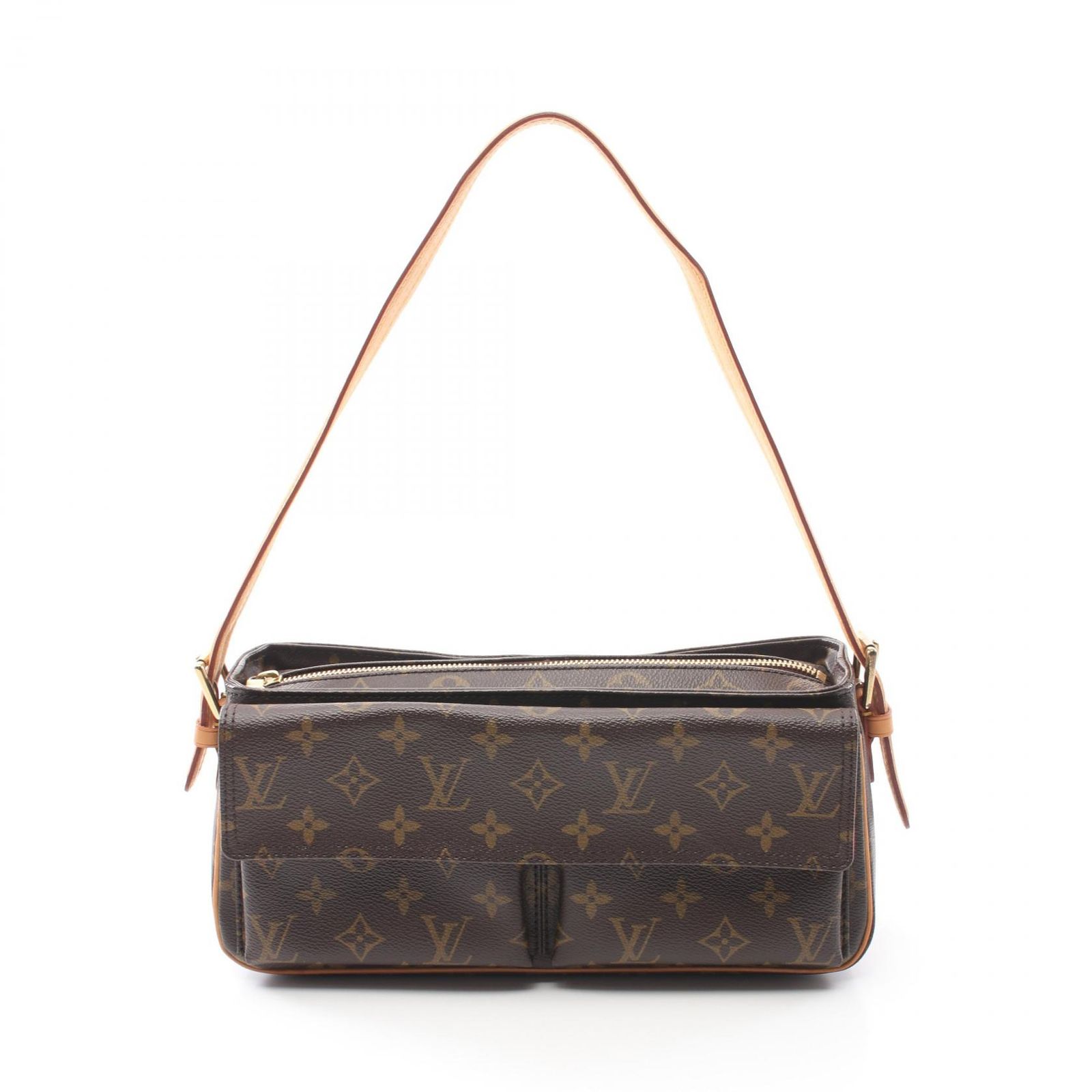 ルイ ヴィトン LOUIS VUITTON ショルダーバッグ ヴィバシテMM M51164 PVCコーティングキャンバス レザー ヴィバ シテMM レディース Used A