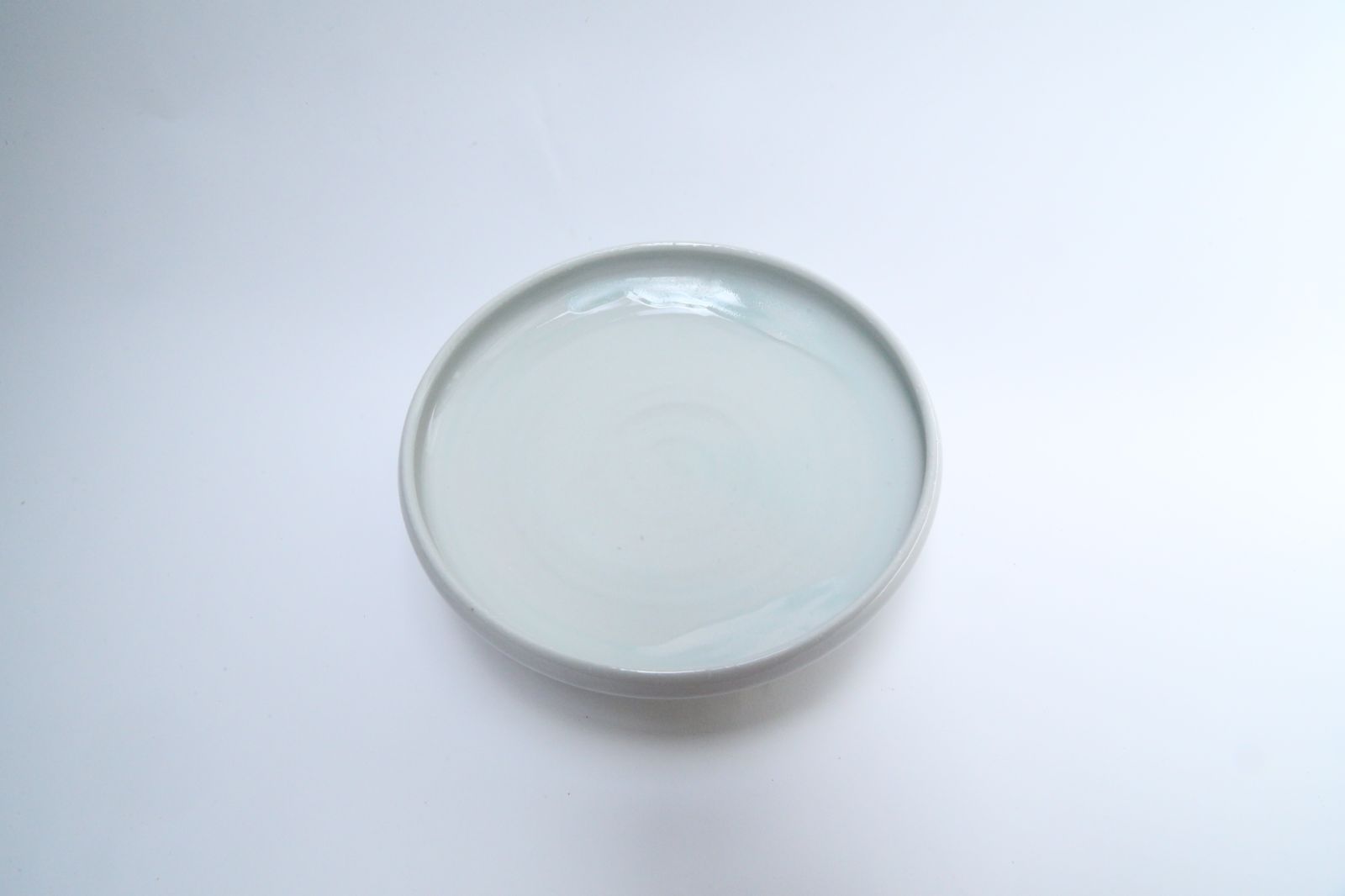 高配浅皿　透明釉-2