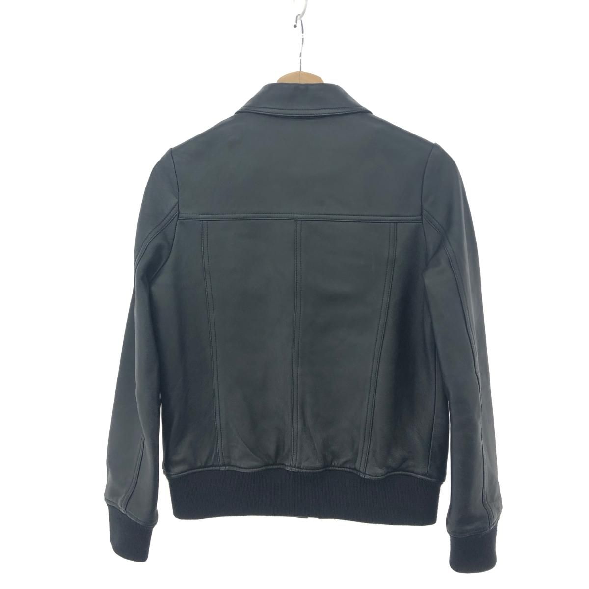 HYSTERIC GLAMOUR ヒステリックグラマー  レザージャケット サイズ:F  ブラック 羊革 レディース シングルライダース　241011010055 HYSTERIC GLAMOUR ヒステリックグラマー レザージャケット サイズ:F