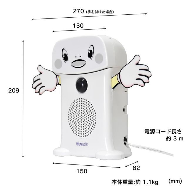 送料無料】 呼び込み君 (ビューサインmini無) ｜POP LEDなし 顔
