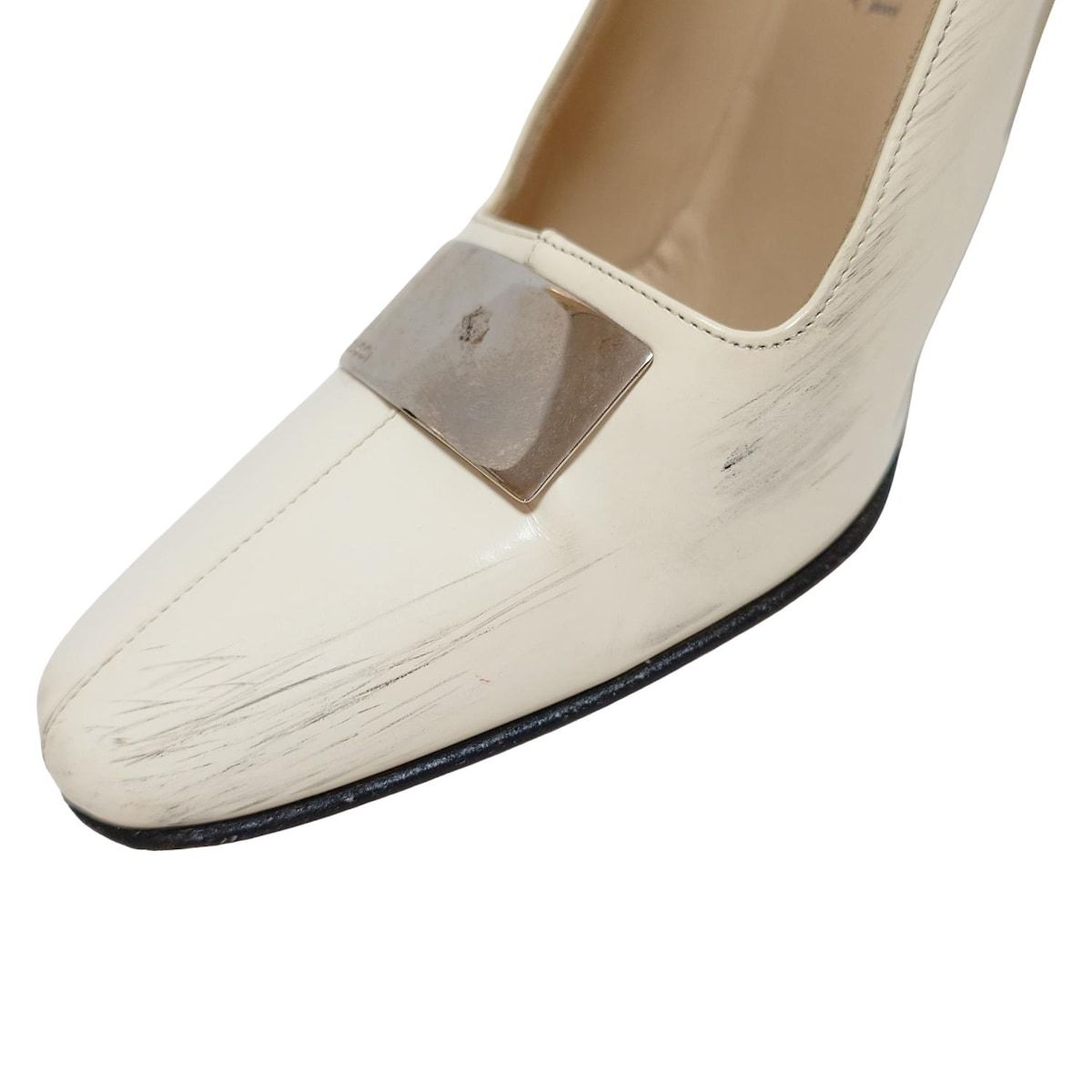 GUCCI(グッチ) パンプス 34 1/2 C レディース - アイボリー