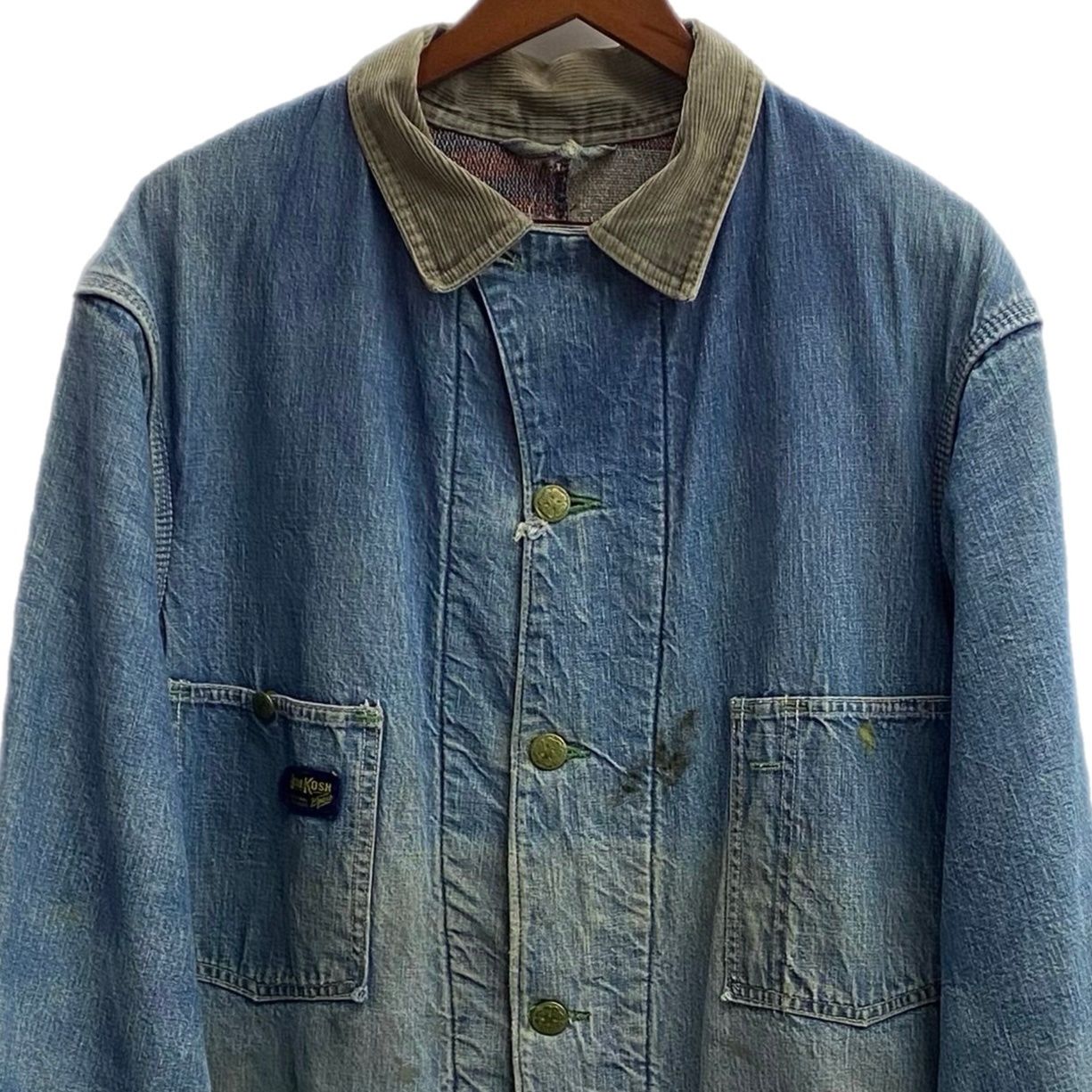 オシュコシュビゴッシュ OSHKOSH B'GOSH ~50's デニムカバーオール 襟
