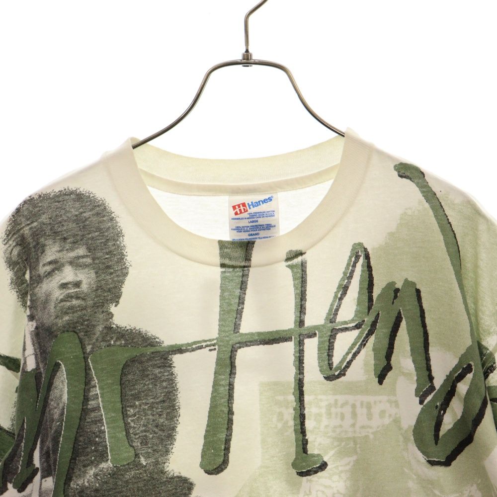 VINTAGE (ヴィンテージ) 90s Jimi Hendrix TEE ジミ ヘンドリック 両面プリント半袖Tシャツ カットソー ホワイト -  メルカリ