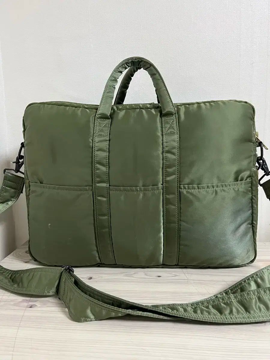 良品 PORTER ポーター 2way ブリーフケース タンカー セージグリーン TANKER(タンカー) 2WAY OVERNIGHT BRIEFCASE | 吉田カバン