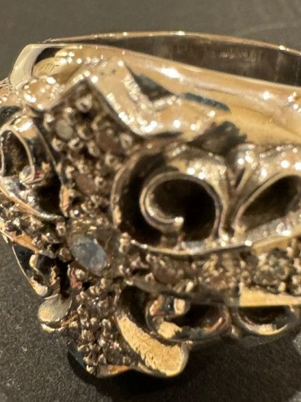 廃盤☆ケンキクチ 頭金イーグルリング オールド18号☆18k