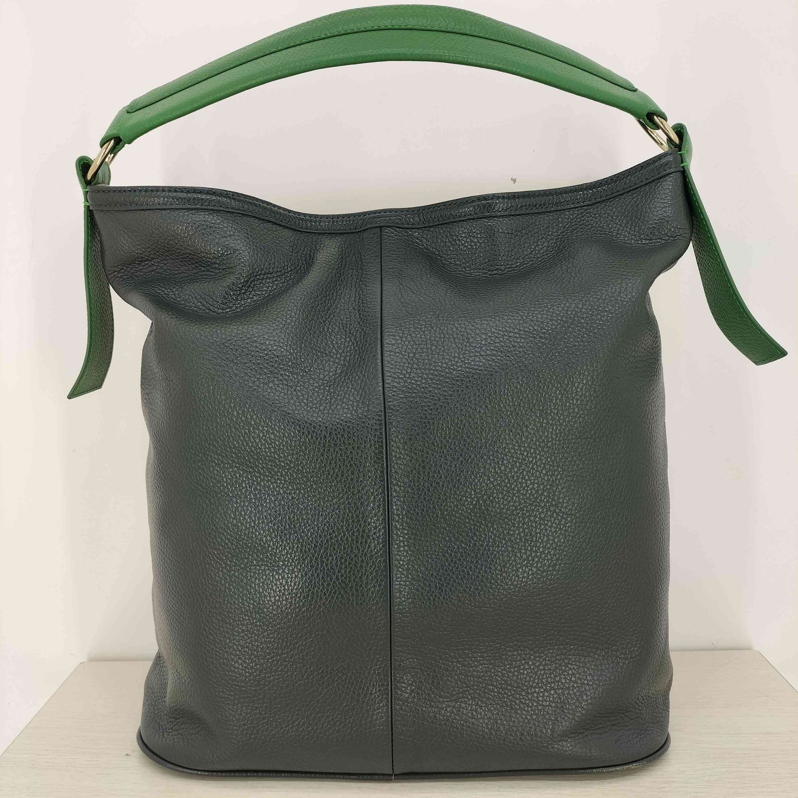 HINC NUNC(ヒンクヌンク) LEATHER TOTE BAG HINC NUNC LEATHER TOTE