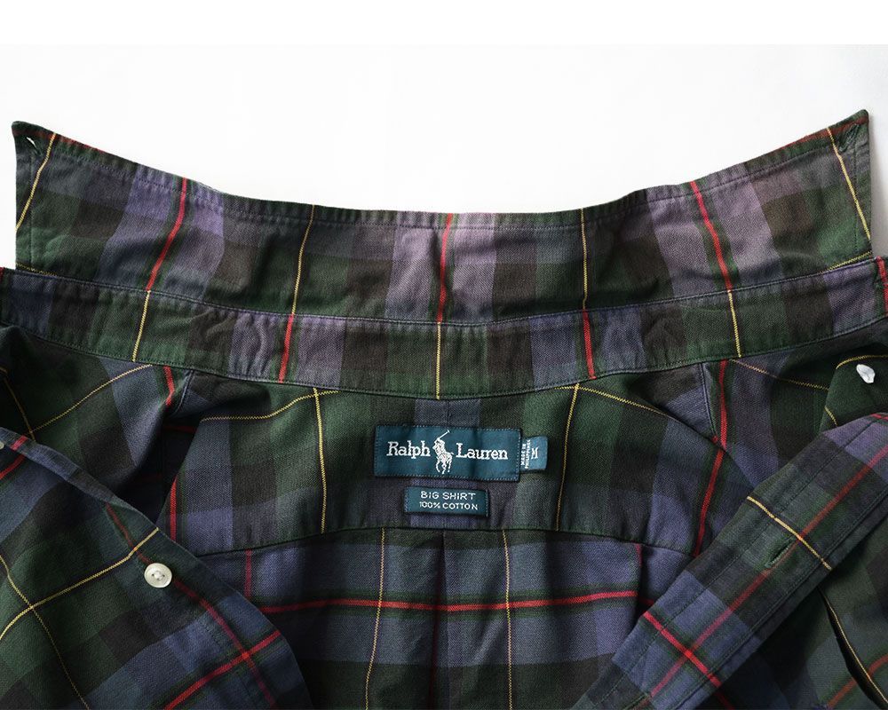 ビッグシャツ ボタンダウンシャツMサイズrl-003