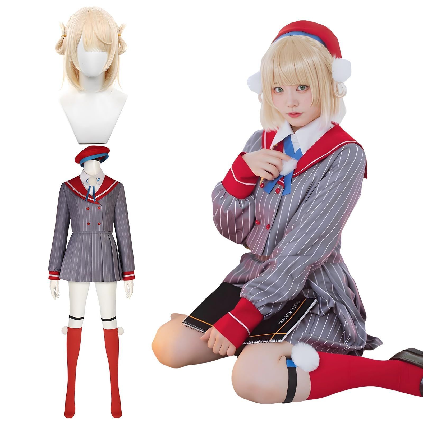 コスプレ　ホロライブ　Hololive　星街すいせい ウィッグ　武器付き hololive ホロライブ 星街すいせい 日本武道館 Live SuperNova