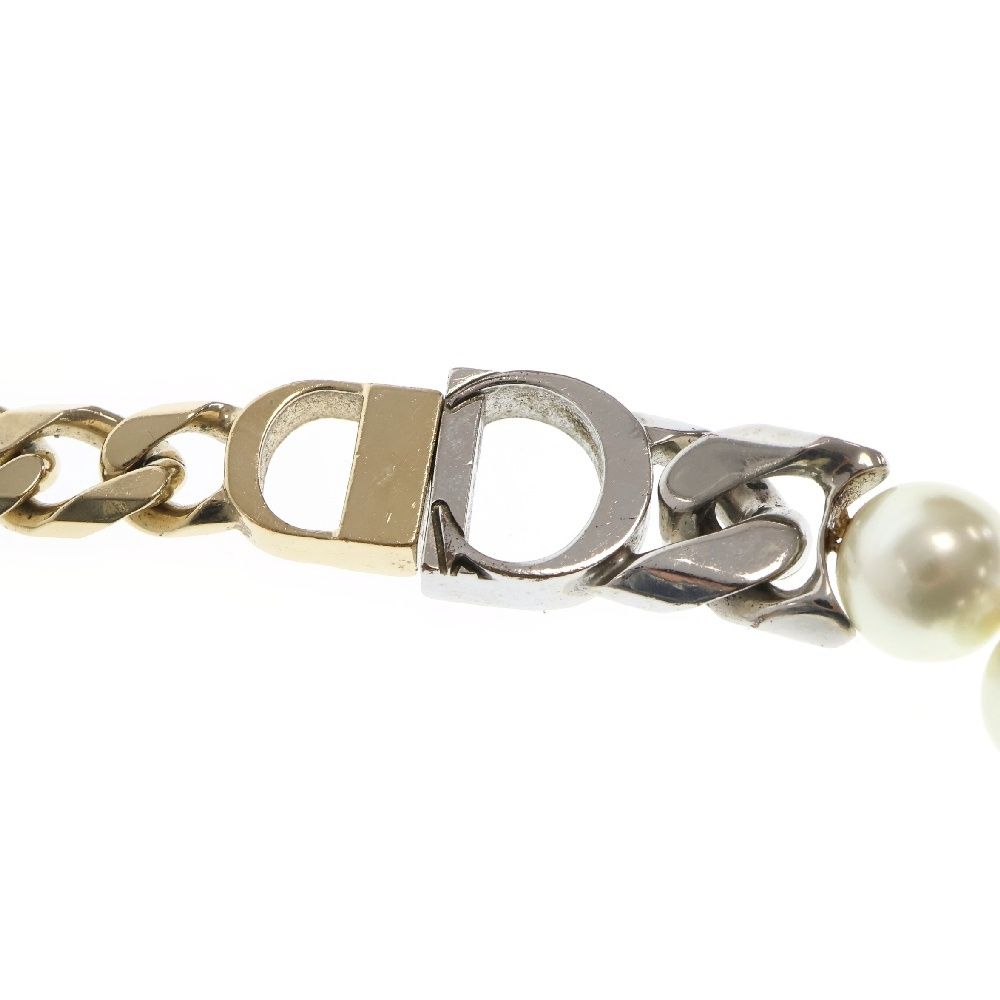 DIOR ディオール x Sacai Necklace Brass & Resin Pear CD ICONl