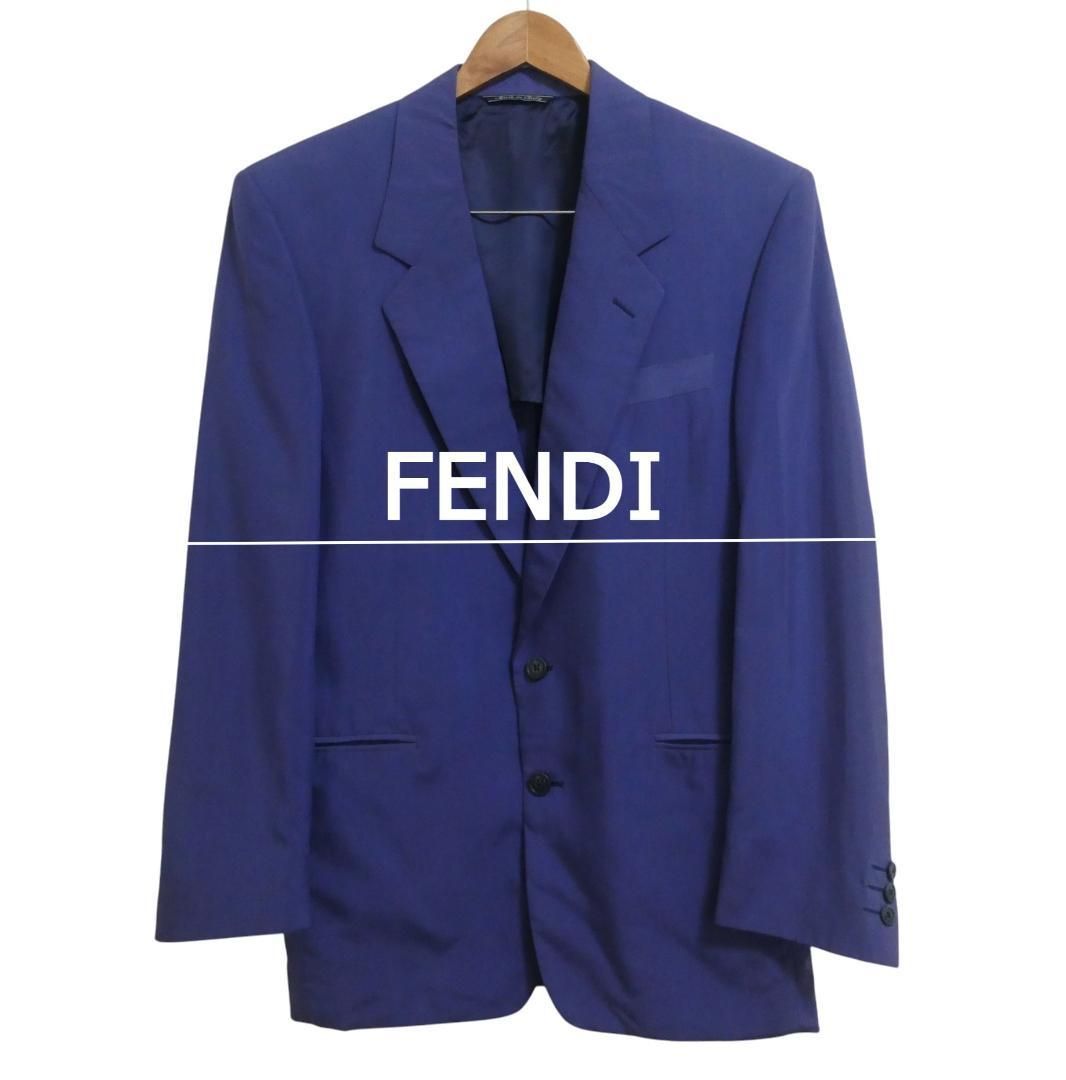 美品　FENDI フェンディ　ジャケット　スーツ FENDI フェンディ サイズ46 シルク100％ テーラードジャケット スーツ