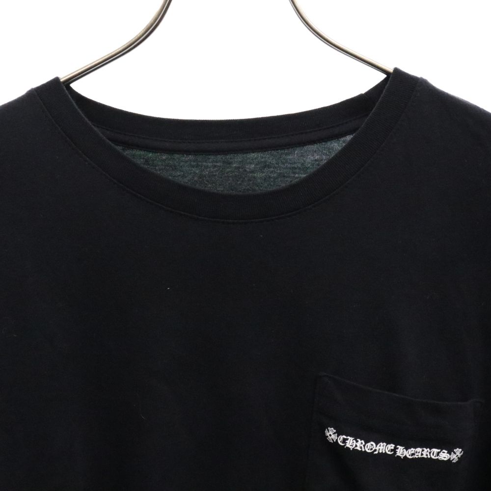 CHROME HEARTS (クロムハーツ) CEM CRS L/S Tee セメタリークロス ロングスリーブ長袖Tシャツ 長袖カットソー ブラック