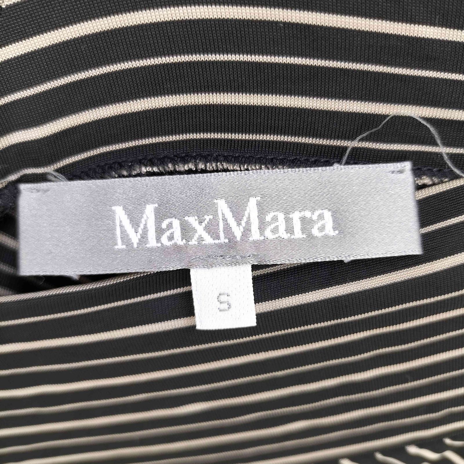 マックスマーラ MAX MARA 銀タグ ボーダー Vネック 七分袖 マックスマーラ MAX MARA 銀タグ ボーダー Vネック 七分袖