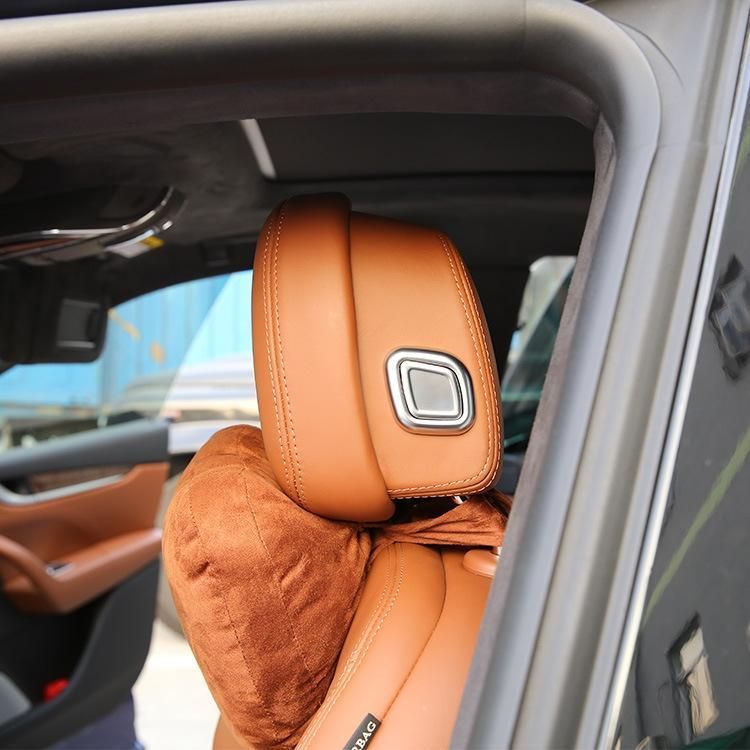 高品格 サテンシルバー ヘッドレスト スイッチ カバー マセラティ クアトロポルテ ベースグレード S GT グランルッソ Q4 1663