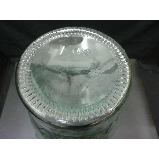中古美品 ビンテージ イタリア製 ガラス大瓶 吹きガラス 花瓶