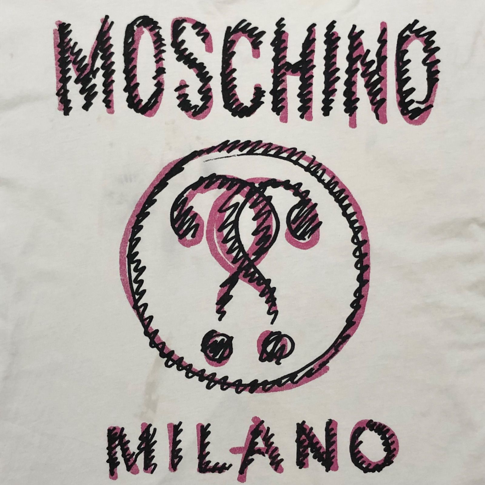 MOSCHINO モスキーノ ロゴプリントTシャツ 半袖 sizeL ビッグ 