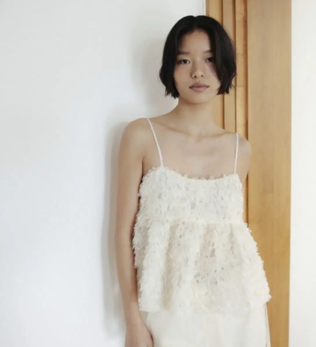 モノハ feather lace ビスチェ