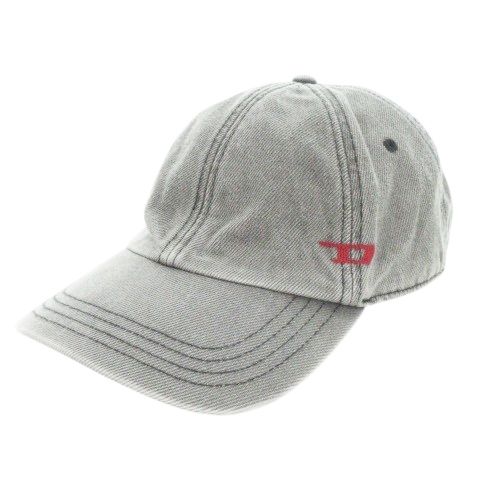ディーゼル DIESEL C-LIB-4 帽子 キャップ 野球帽 BBキャップ ベースボールキャップ デニム生地 オーバルD 刺繍 2 M グレー A09041 0QWTU |AH3 GY19