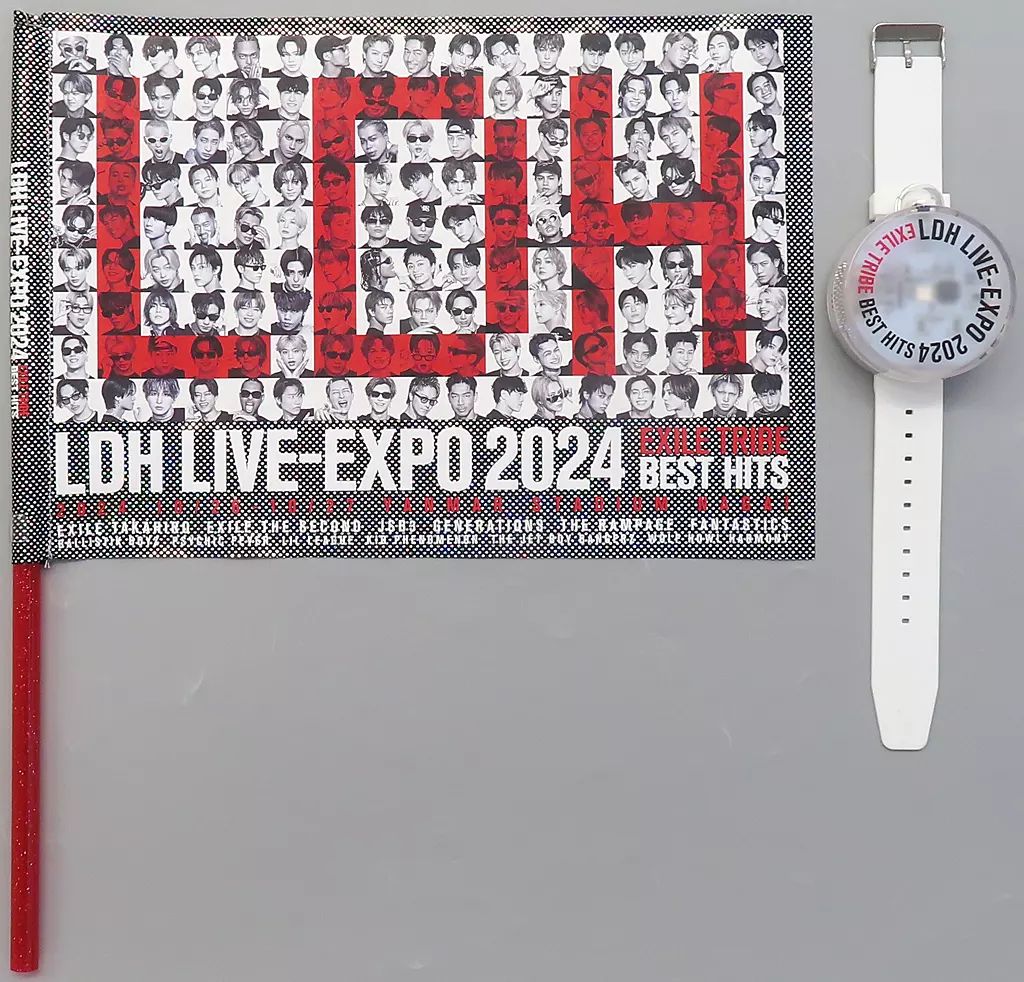 中古】グッズセット フラッグ＆ライトブレスセット 「LDH LIVE