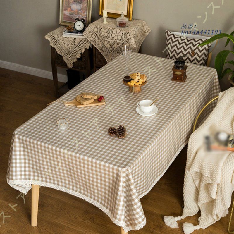 テーブルクロス 北欧 長方形 コットン ンリネン タッセル付き ダイニング 綿 食卓テーブルクロス パーティー キッチン 汚れ防止 装飾 テーブルカバー おしゃれ kni4a441193