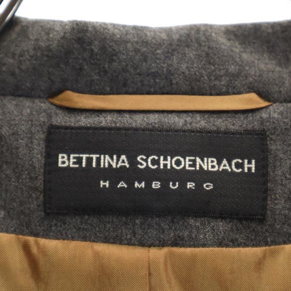 BETTINA SCHOENBACH ウール100％ チェスターコート 34 グレー HUMBURG